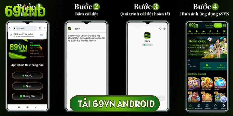 Quy trình tải app cá cược 69VN cho hệ điều hành Android chỉ trong 4 bước