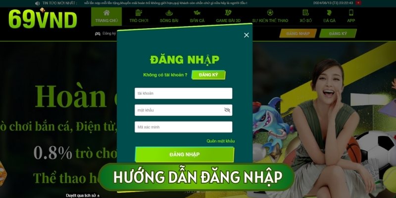 Hướng dẫn tân binh đăng nhập vào tài khoản 69VN siêu nhanh, siêu dễ