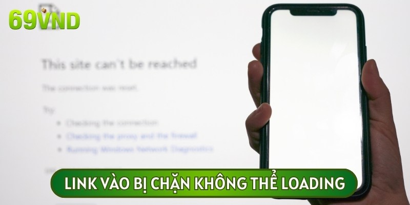 Sự cố link vào bị chặn ngay sau khi người chơi nhấp hoàn tất