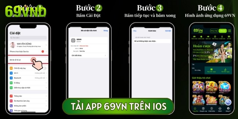 Hướng dẫn tải ứng dụng cá cược 69VN về thiết bị chạy hệ điều hành iOS